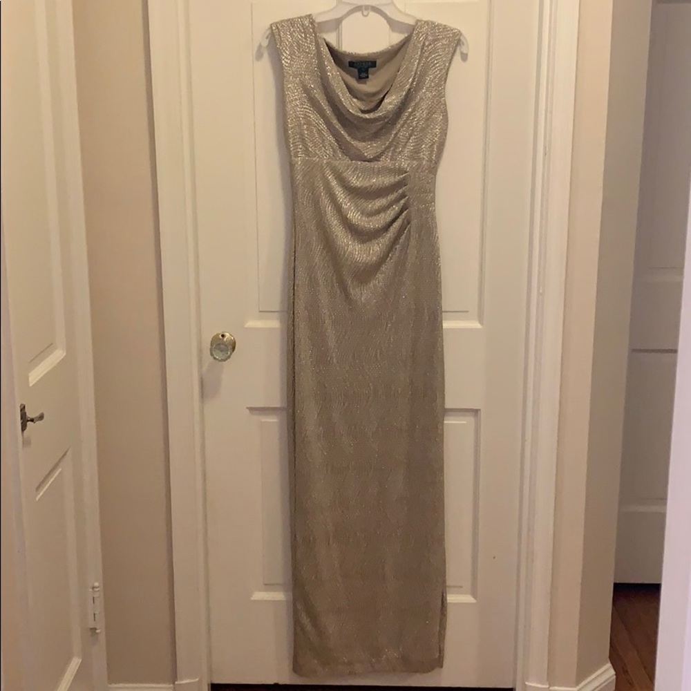 Gold Ralph Lauren Evening Gown